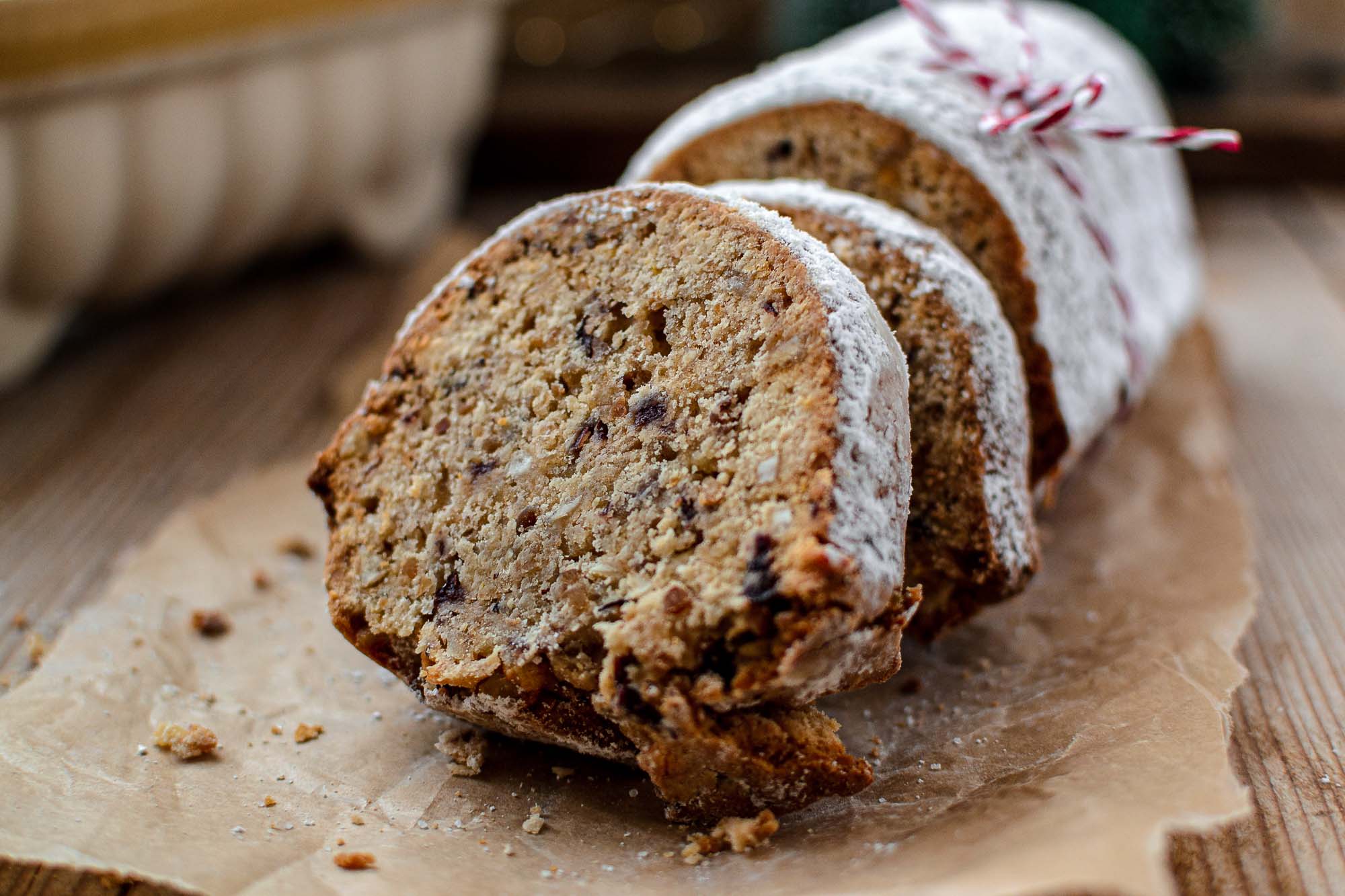 Stollen de Noël au fromage blanc (Quarkstollen)