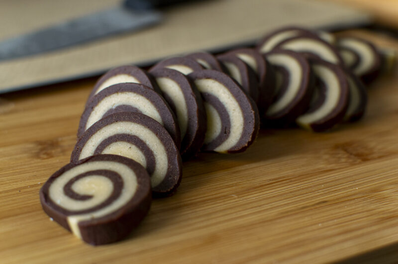 Damiers et spirales chocolat vanille